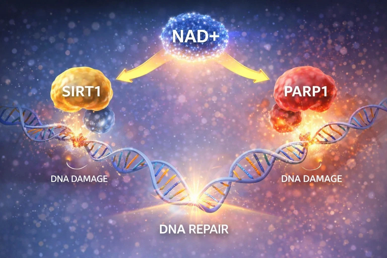 The Mechanism Behind DNA Repair and NAD