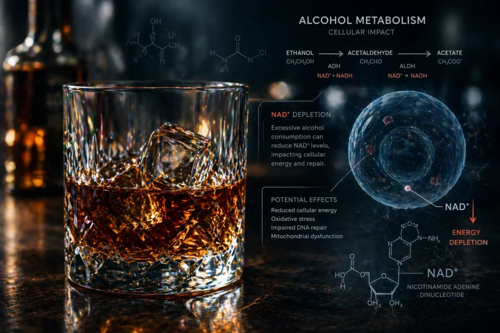 Alcohol and NAD Levels: