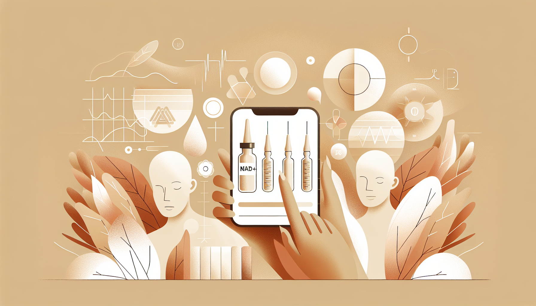 Illustration: Potential Benefits of NAD+ Injections — NAD+ injection benefits