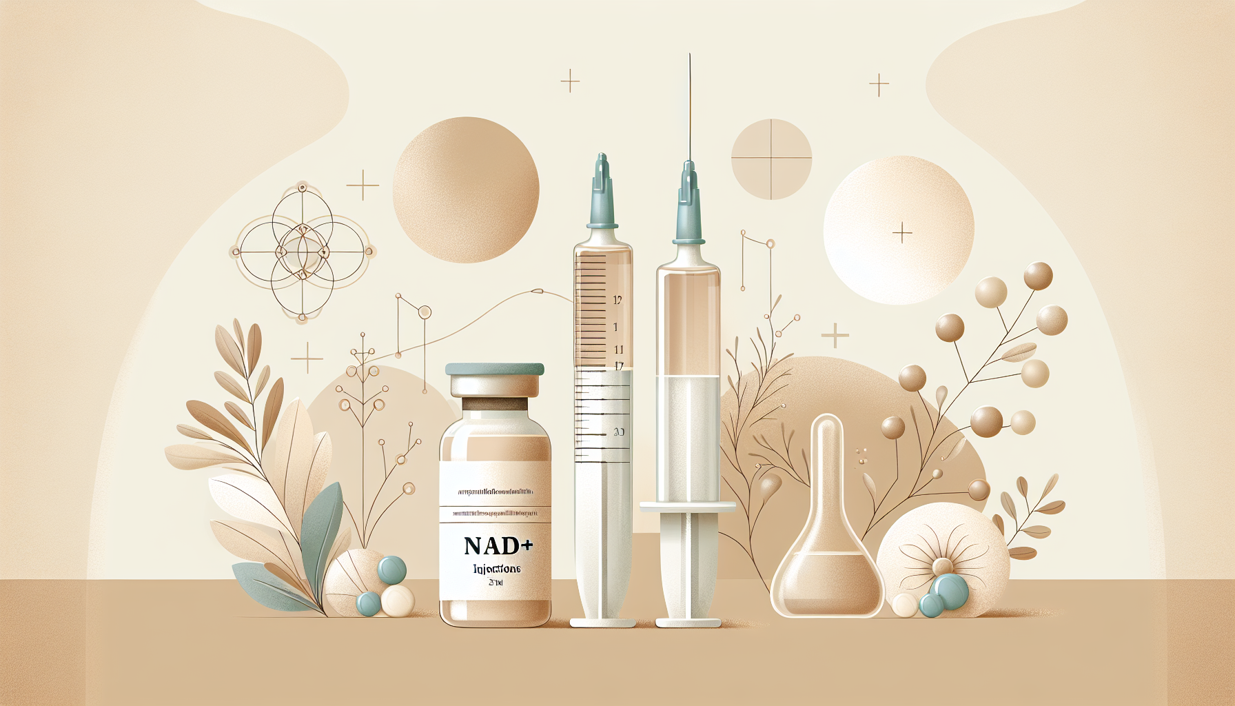 Illustration: Using NAD+ Injections Safely — NAD+ injection benefits